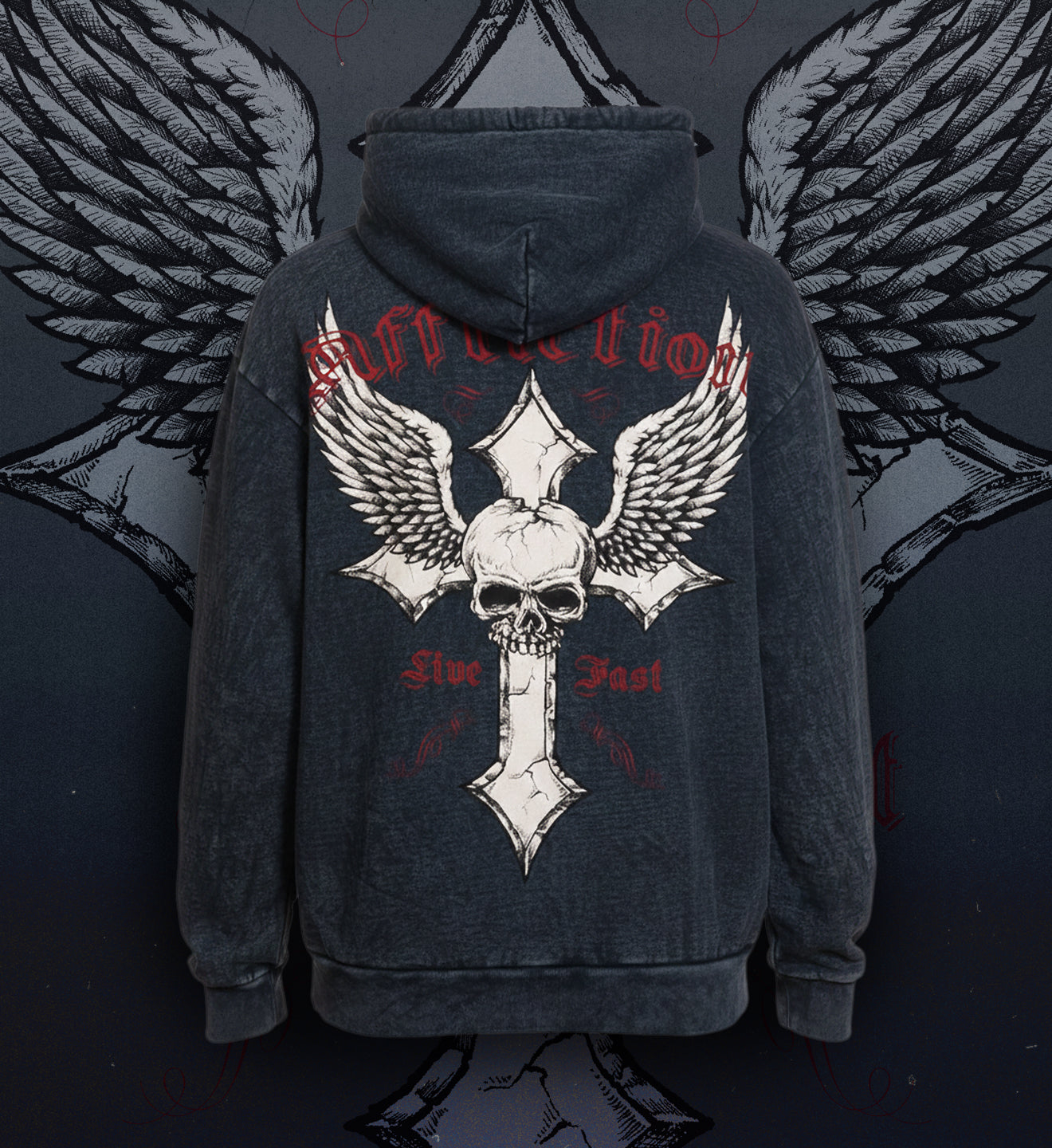 Live Fast Zip-Up Hoodie – Affliction Clothing