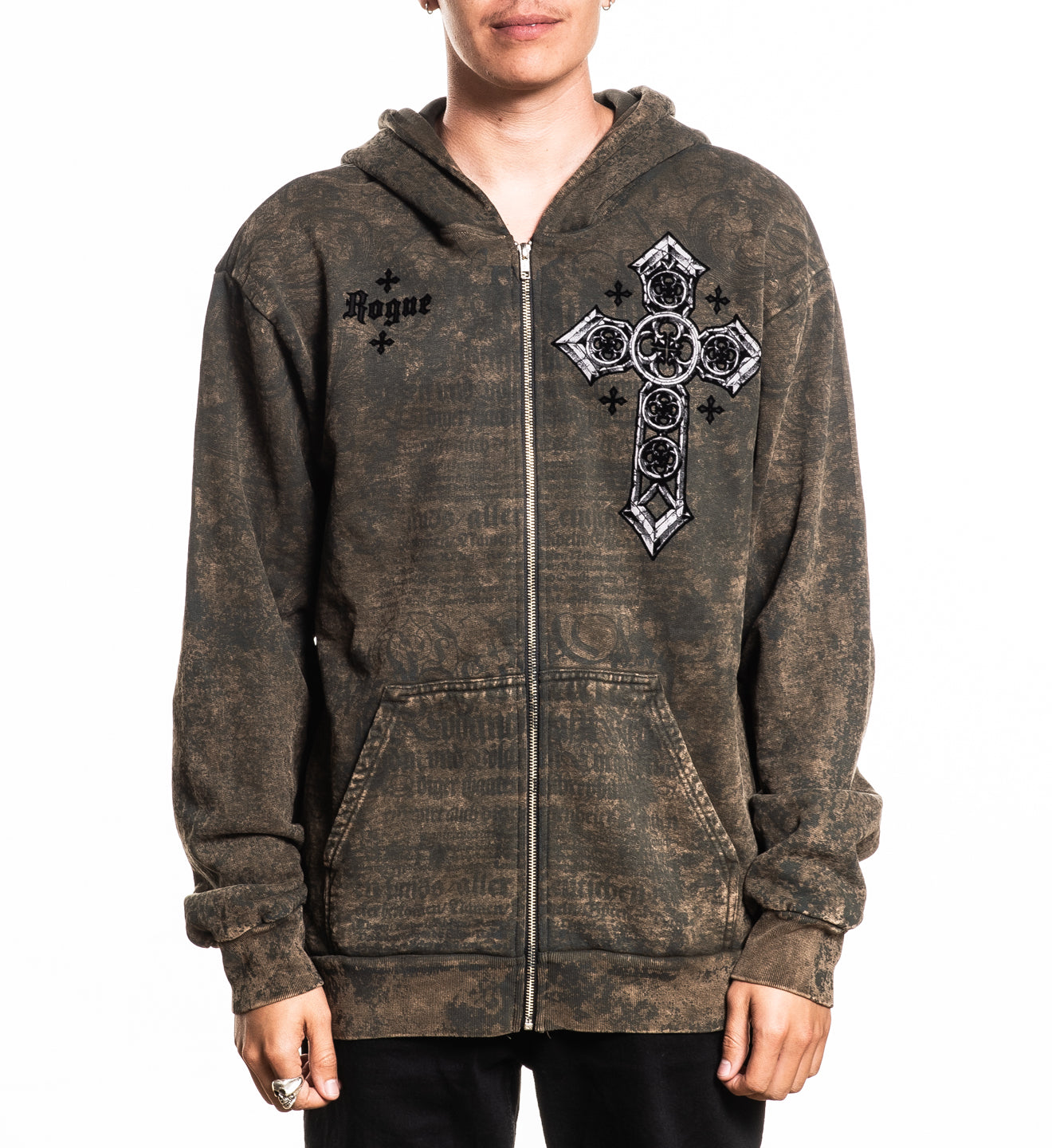 Rogue Crossed Zip-Up Hoodie – Affliction Clothing