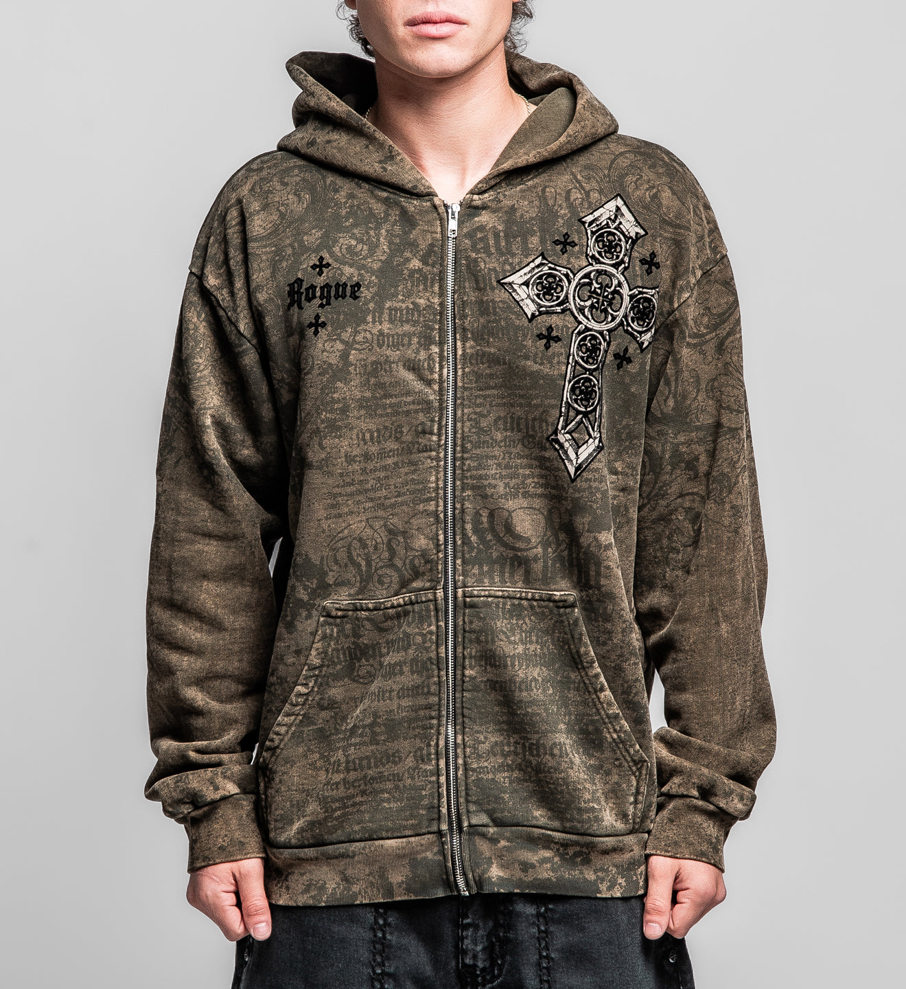 Rogue Crossed Zip-Up Hoodie – Affliction Clothing