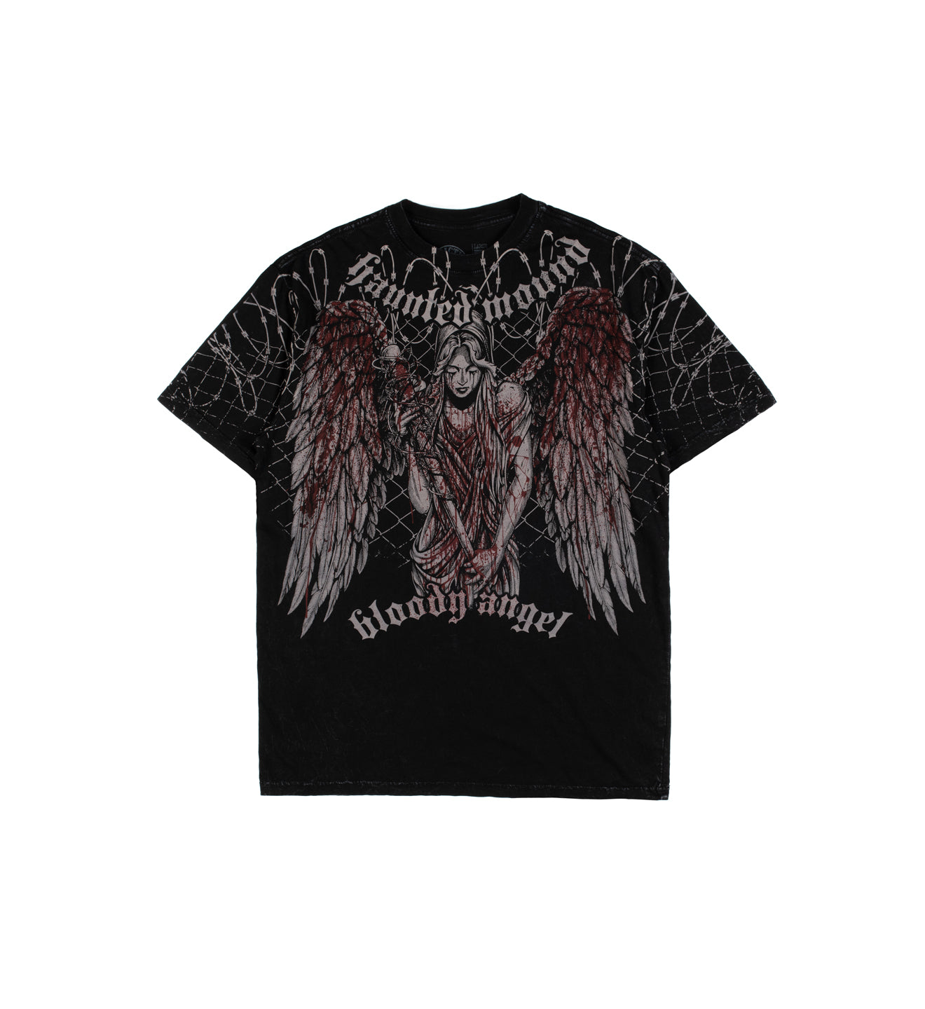 LAD MUSICIAN 21AW ANGELシャツ BLACK XXXTentacion Wing Ridden Angel T-Shirt | Hot Topic