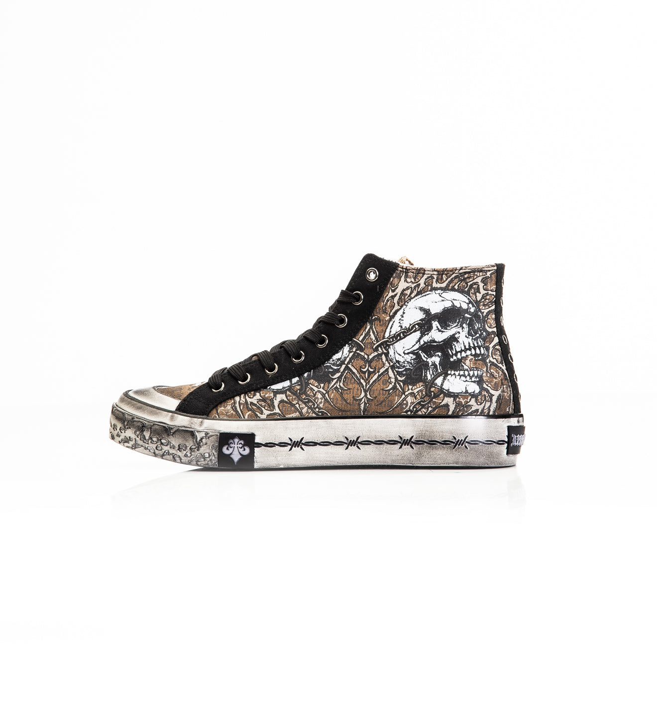 Affliction Men\'s Hi-Top Shoes Collapse Skull New 
Sz 8.5

New no og box Skeleton Hi-Top Shoe – Affliction Clothing main image 4