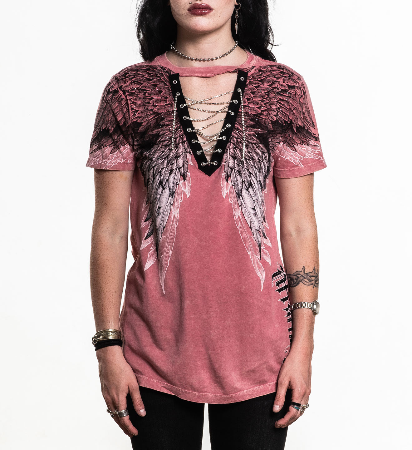 Age Of Winter Lace Up Tee – Affliction Clothing