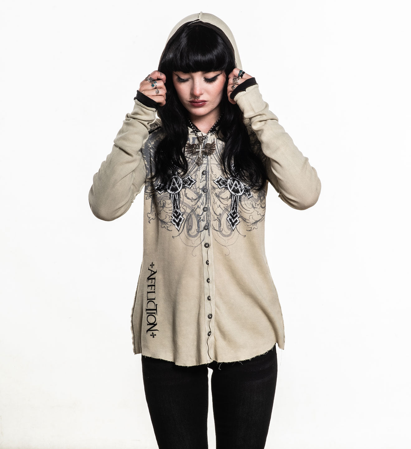 Winged Dagger LS Hoodie