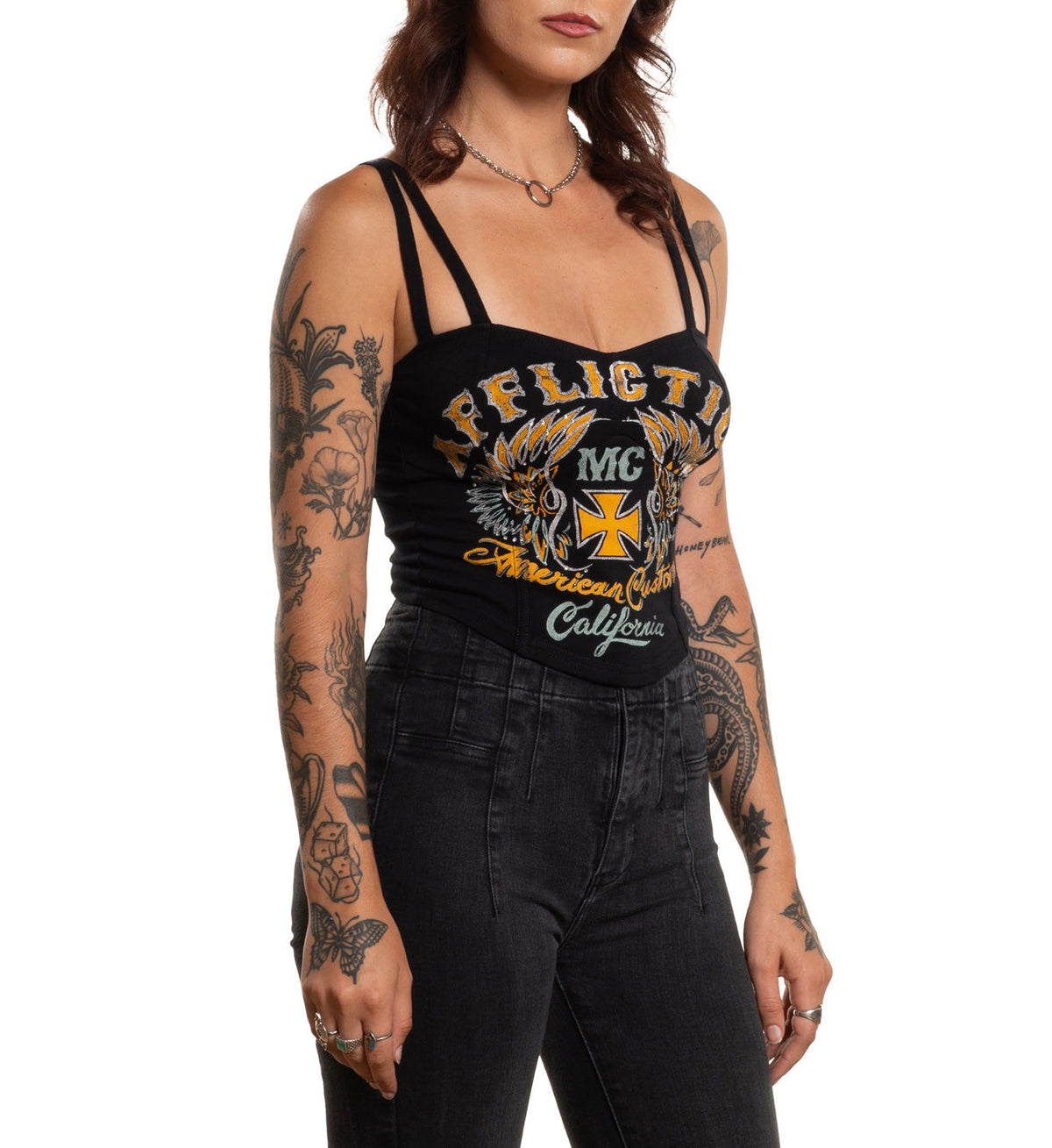 Ac Demons Bustier - Affliction Clothing