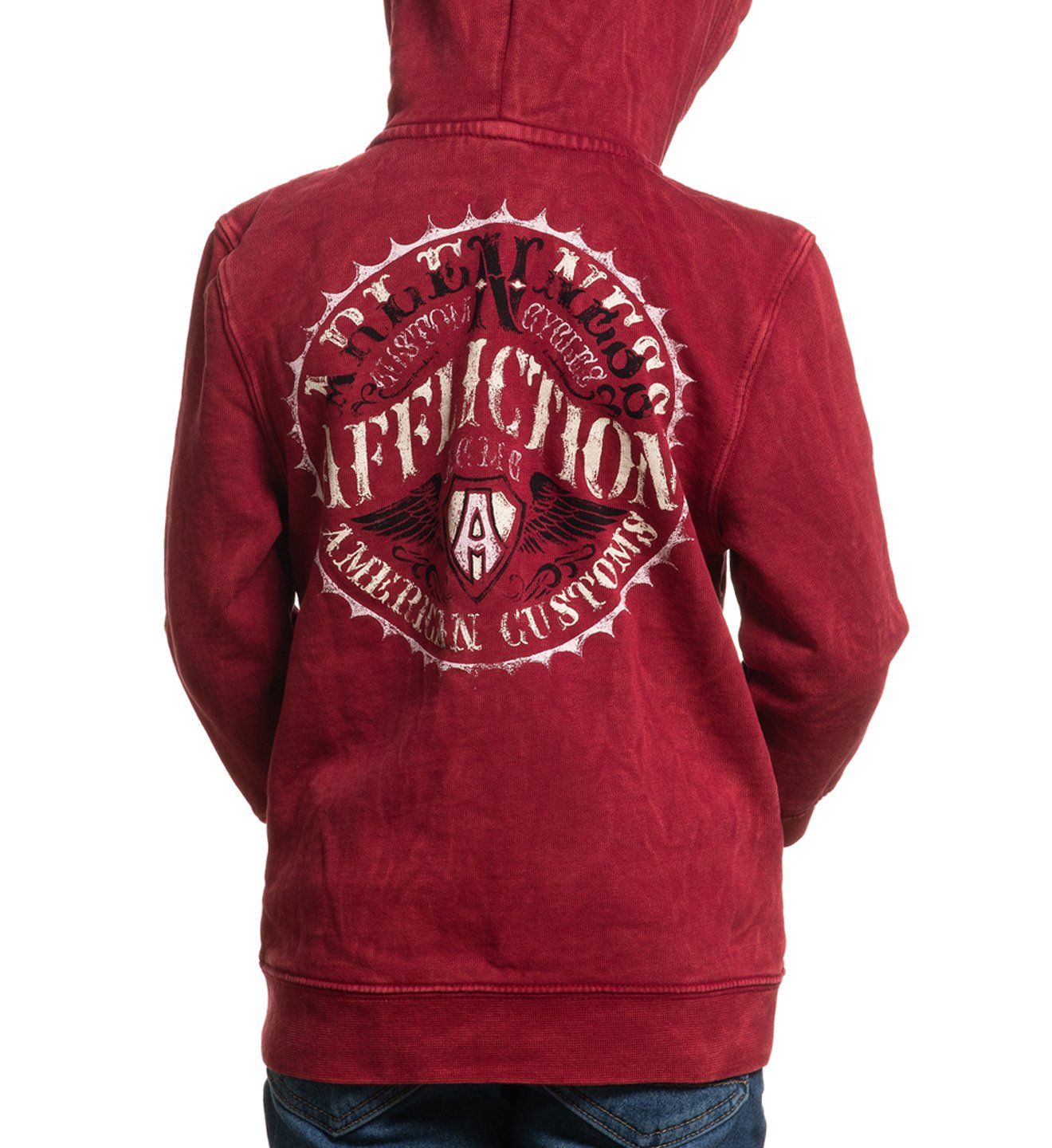 Arlen Ness Seal Zip Hood-T - Affliction Clothing
