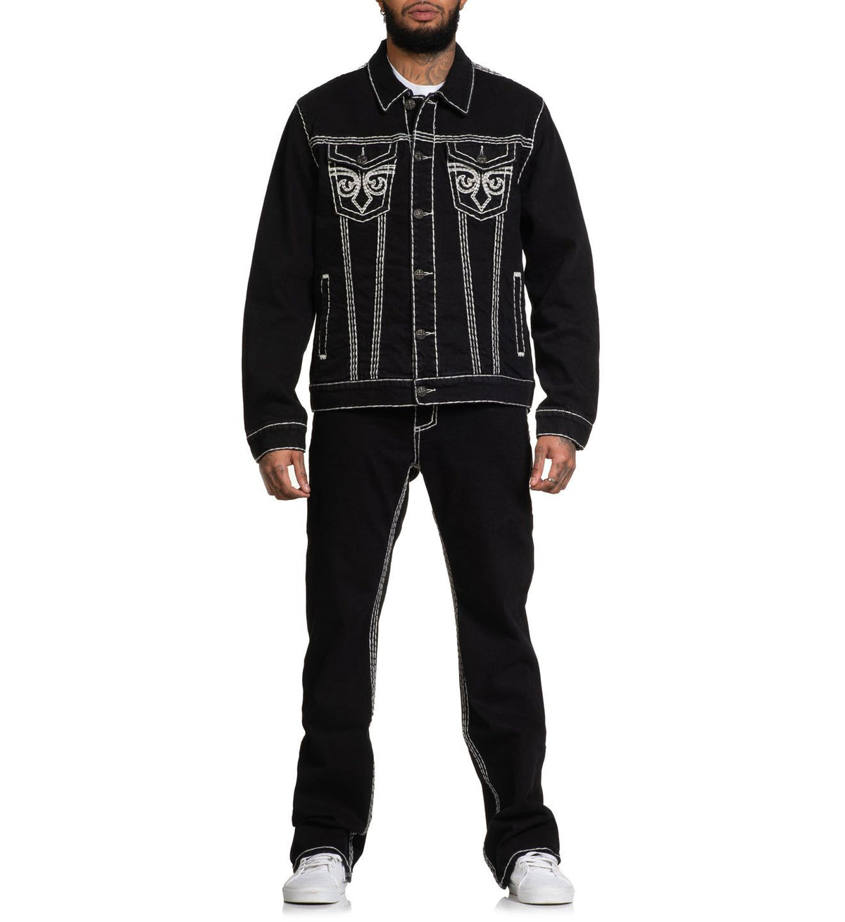 Black Denim Jacket - Affliction Clothing