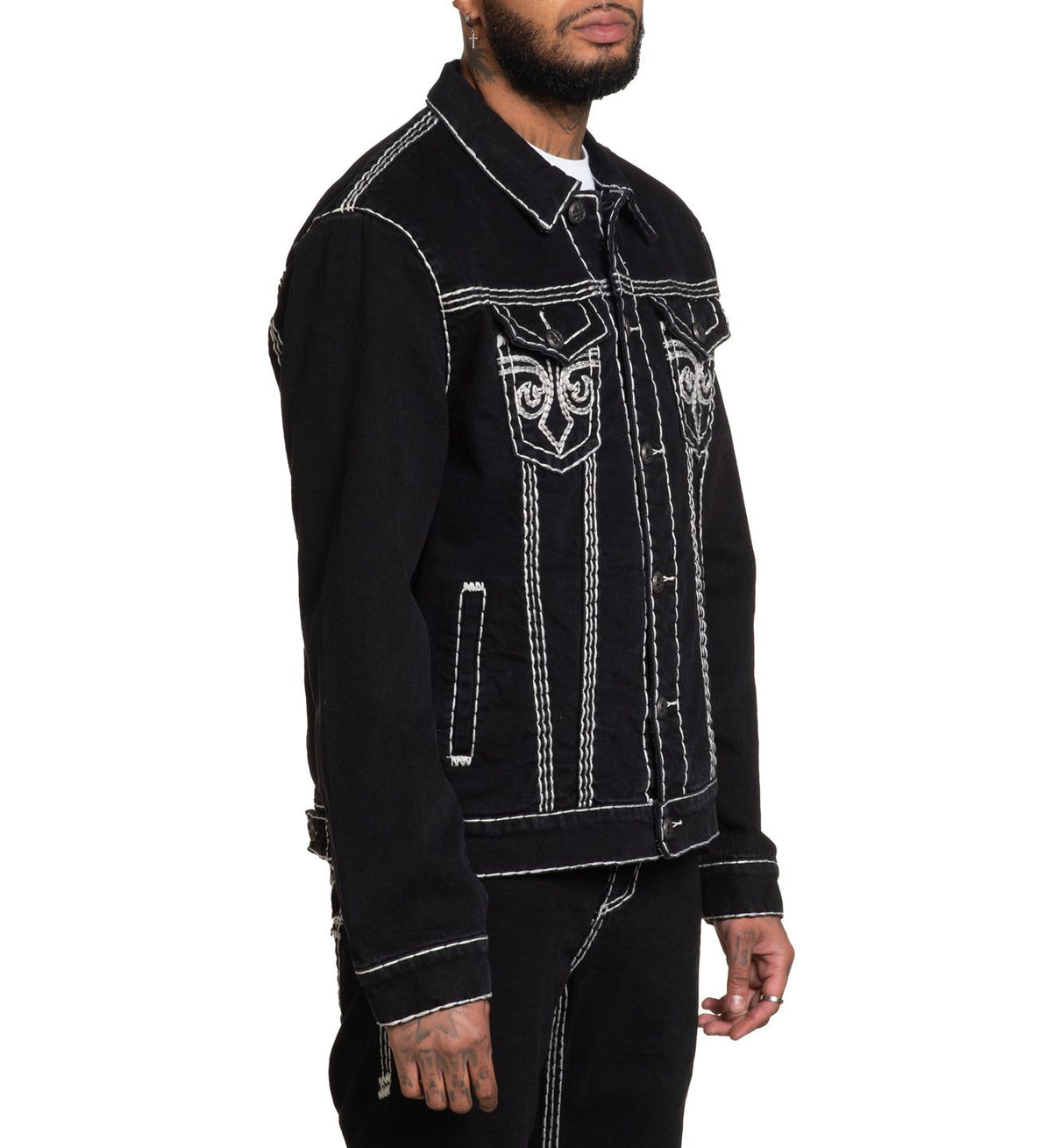Black Denim Jacket - Affliction Clothing