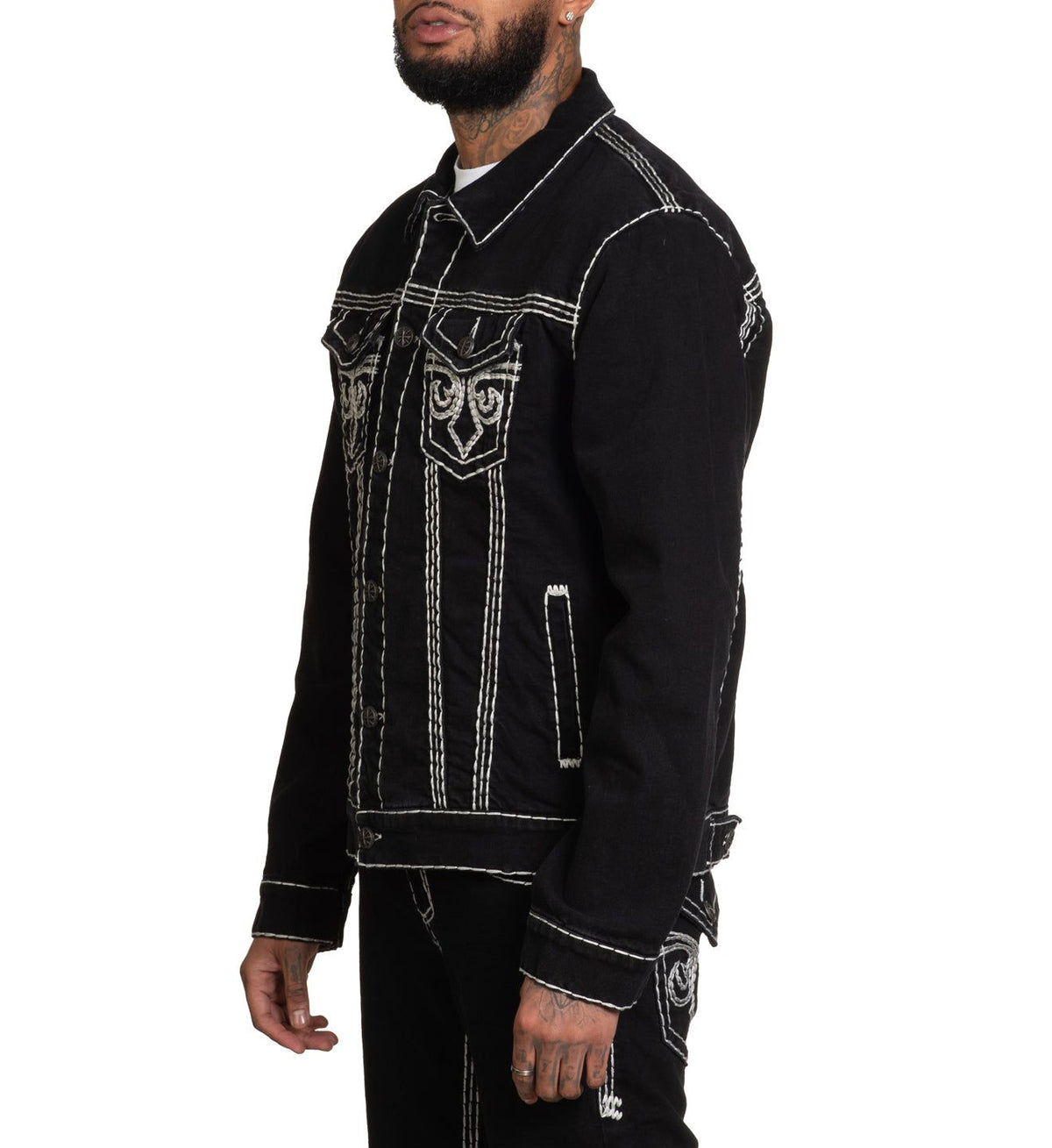 Black Denim Jacket - Affliction Clothing