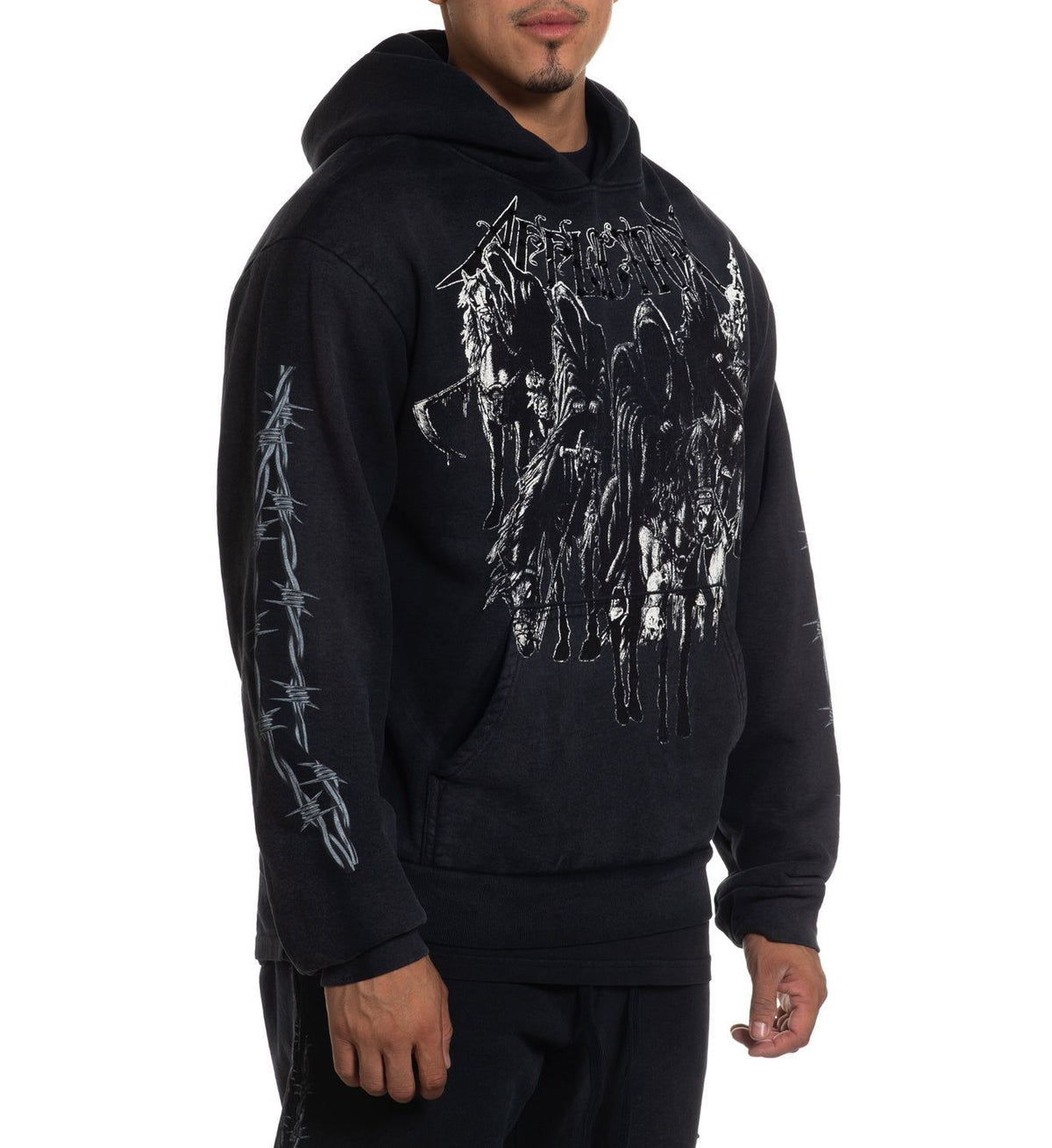 Black Night PO Hood - Affliction Clothing