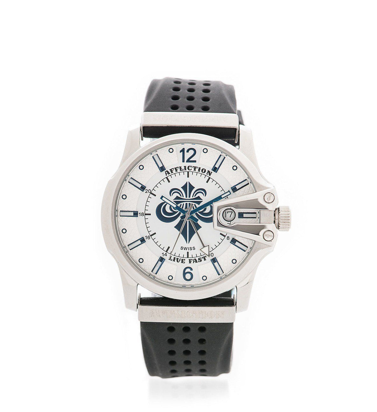 Gents Large Round Watch - Affliction Clothing