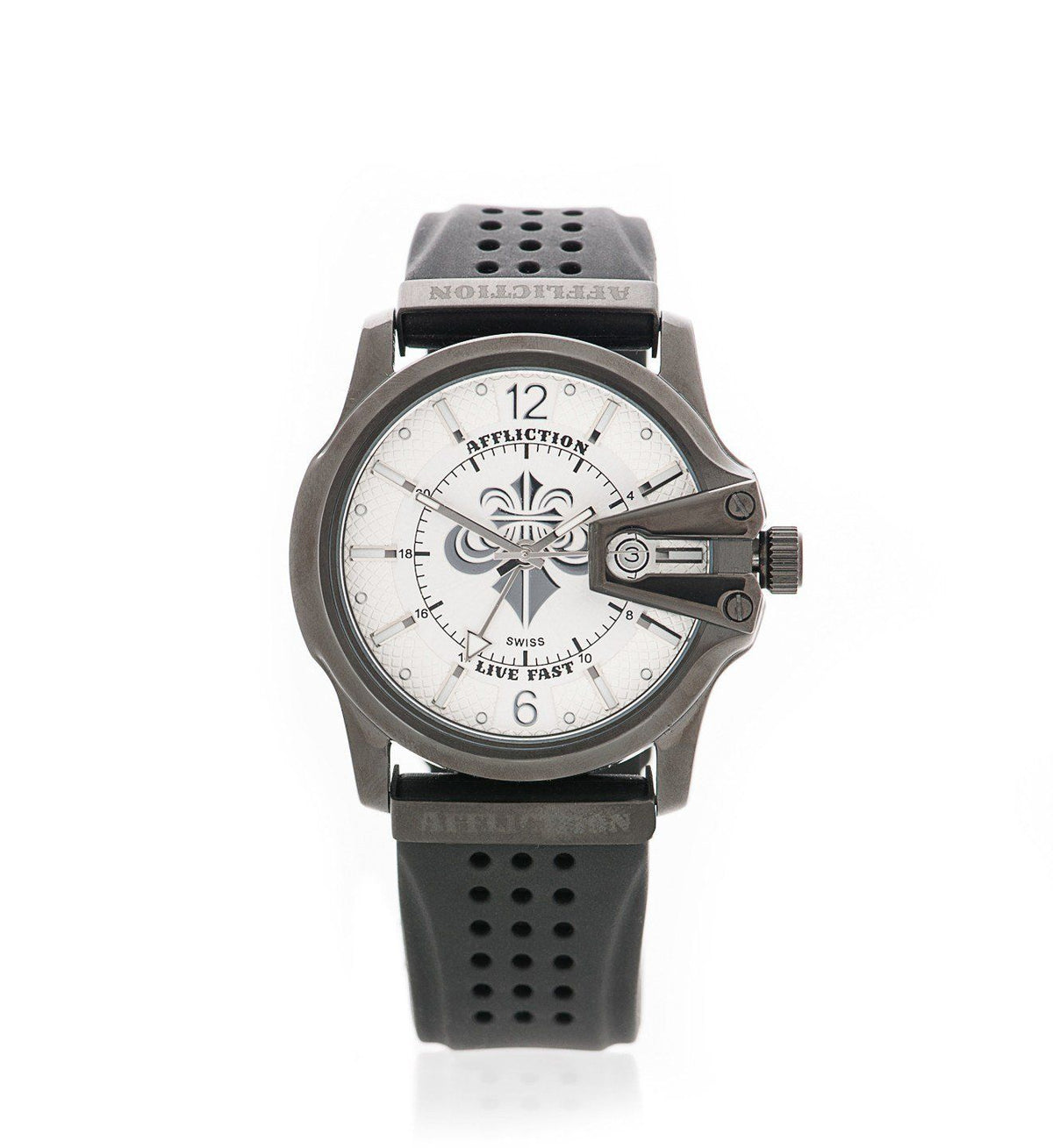 Gents Large Round Watch - Affliction Clothing
