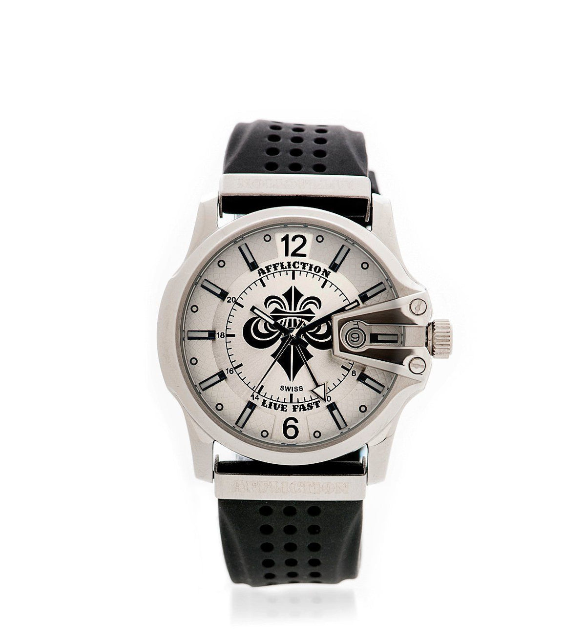 Gents Large Round Watch - Affliction Clothing