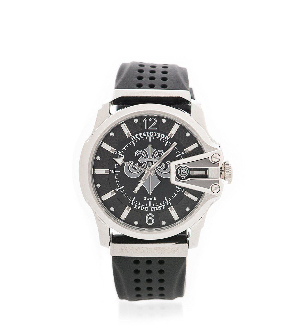 Gents Large Round Watch - Affliction Clothing