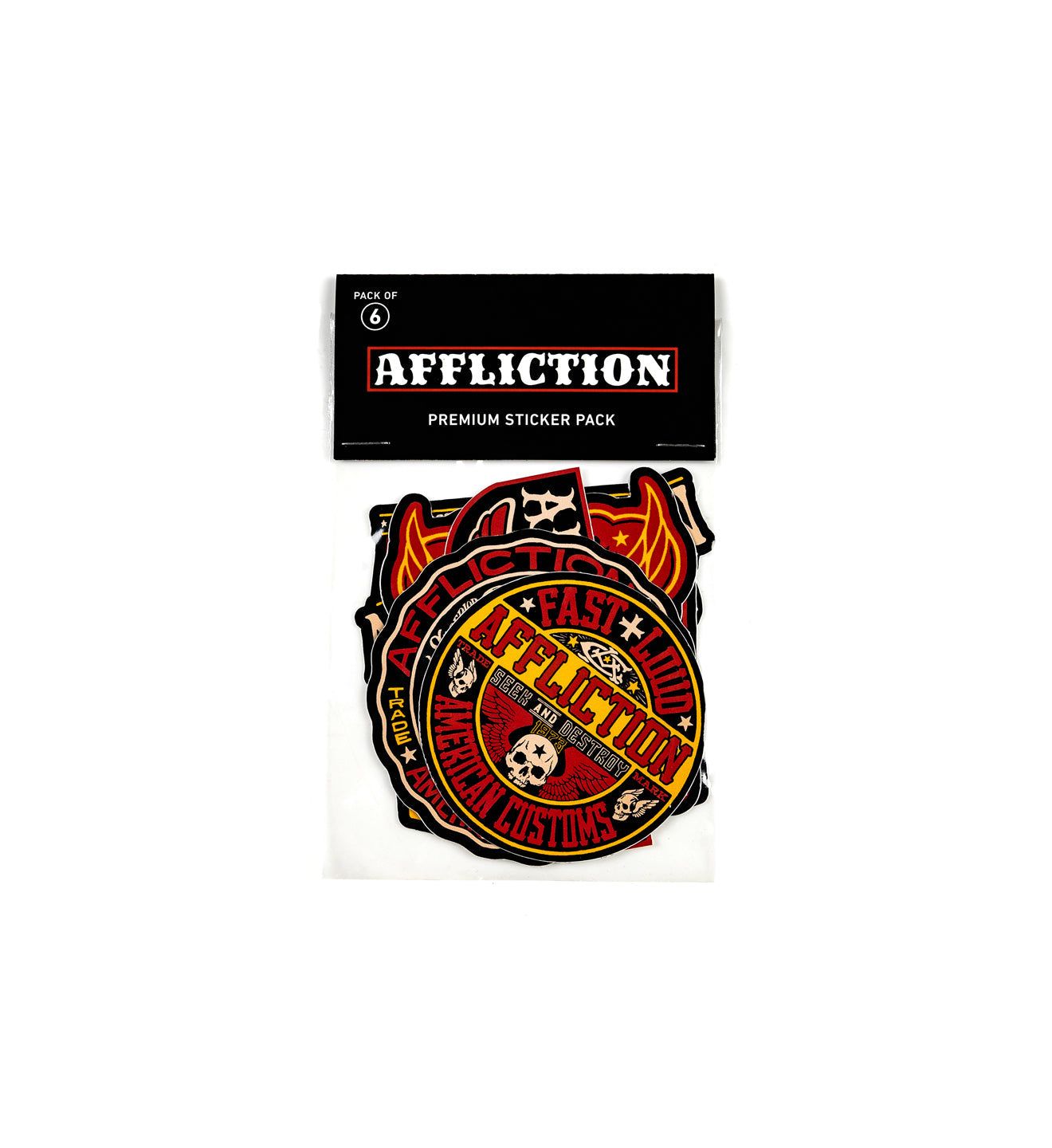 Live Fast Sticker Pack - Affliction Clothing