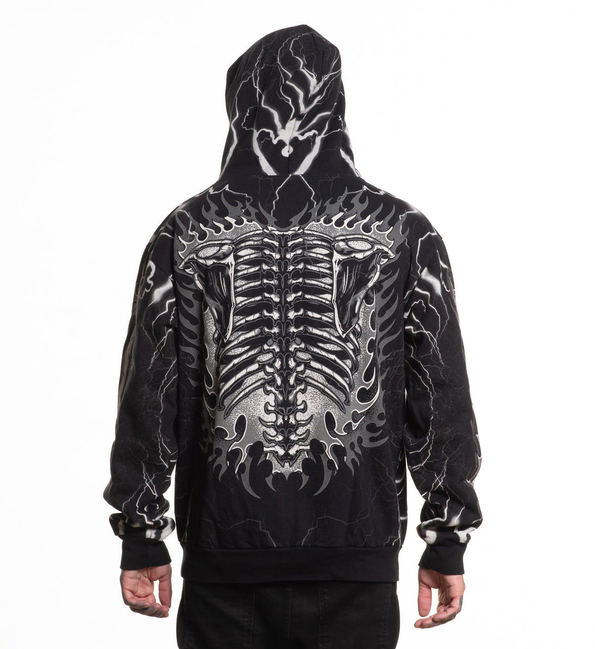 Melted Bone Hood - Affliction Clothing