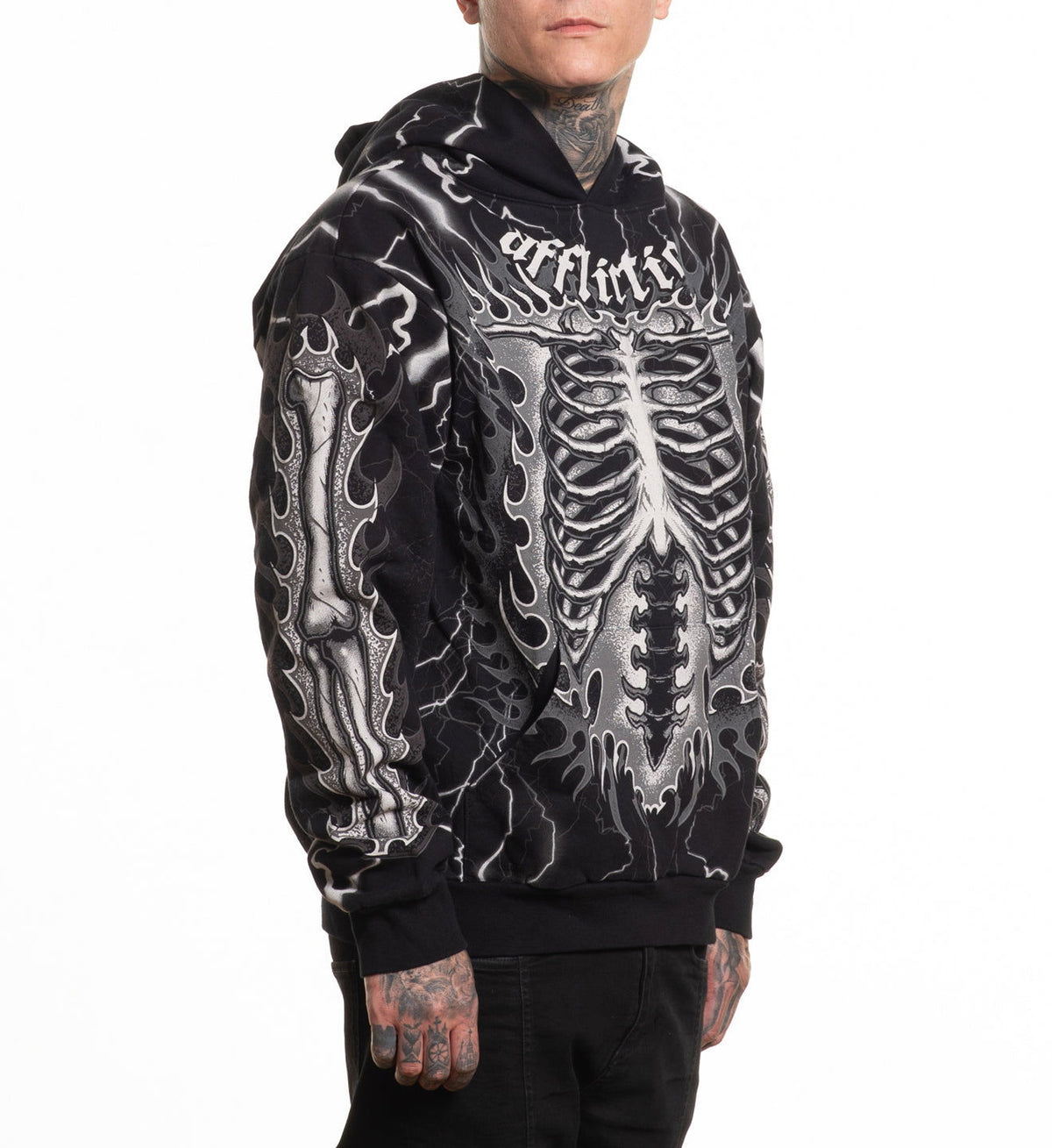 Melted Bone Hood - Affliction Clothing
