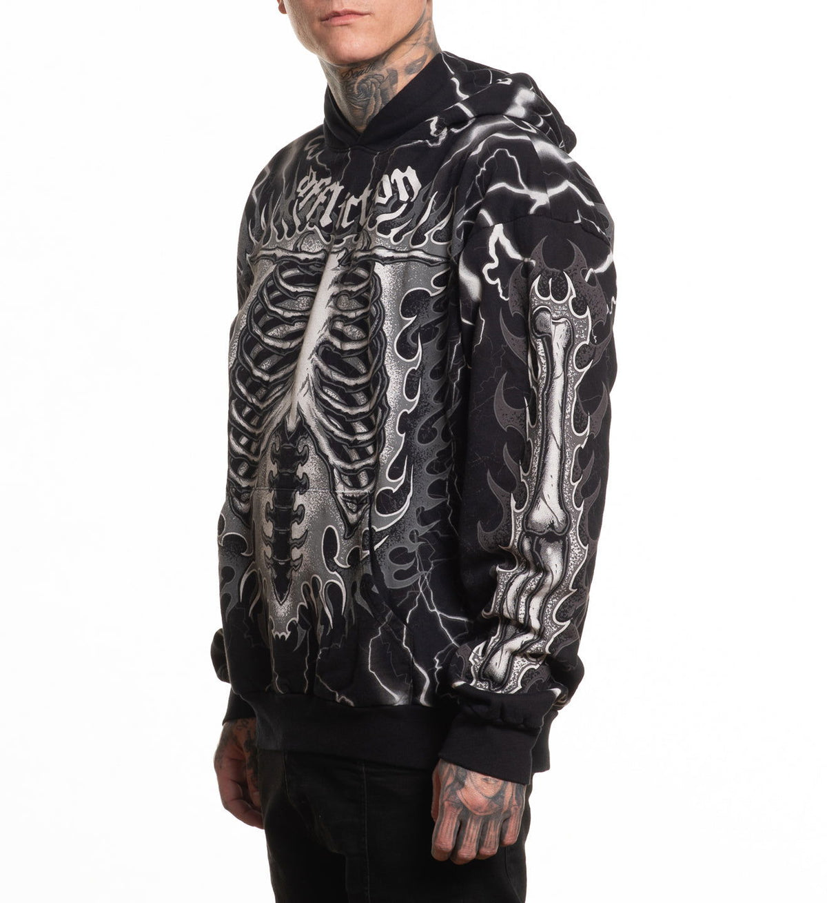 Melted Bone Hood - Affliction Clothing