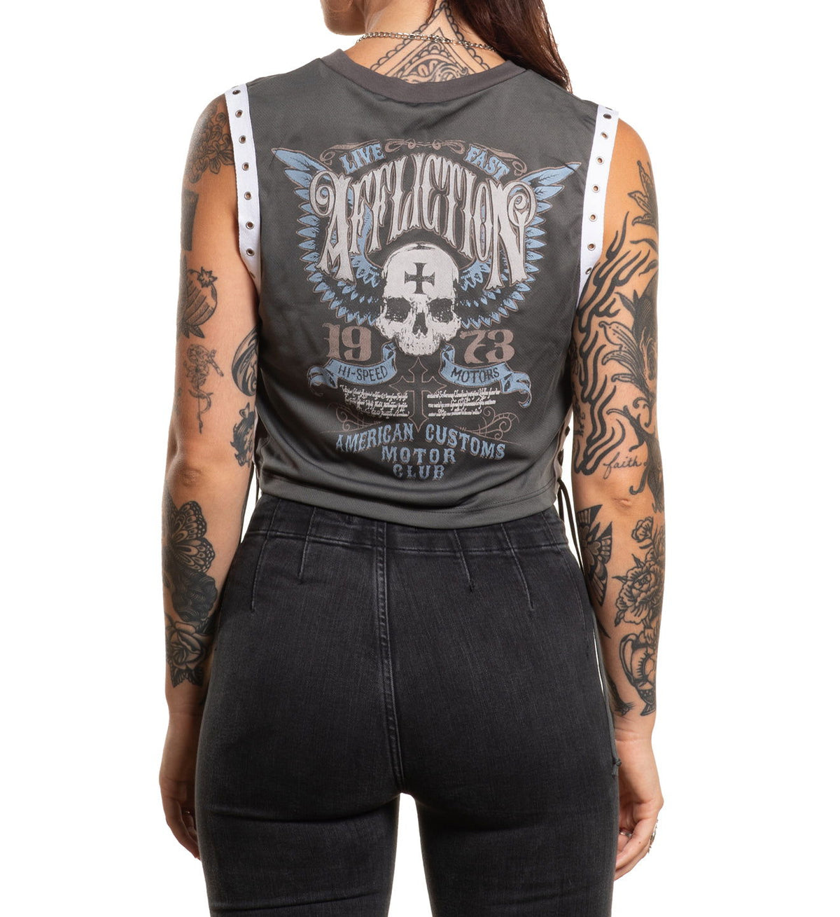Saints Flag Crew Muscle Tee - Affliction Clothing