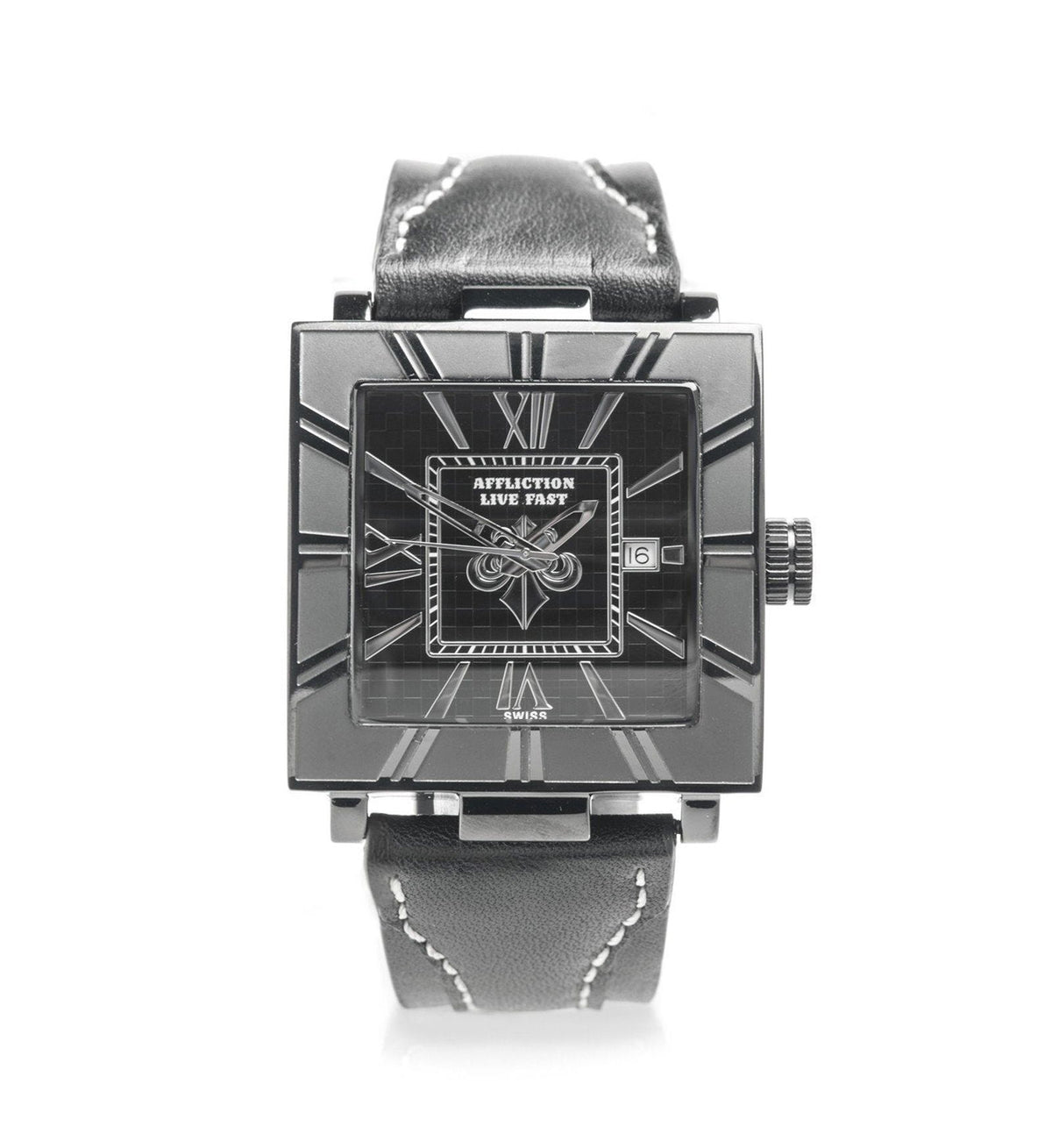 Unisex Large Square Watch - Affliction Clothing