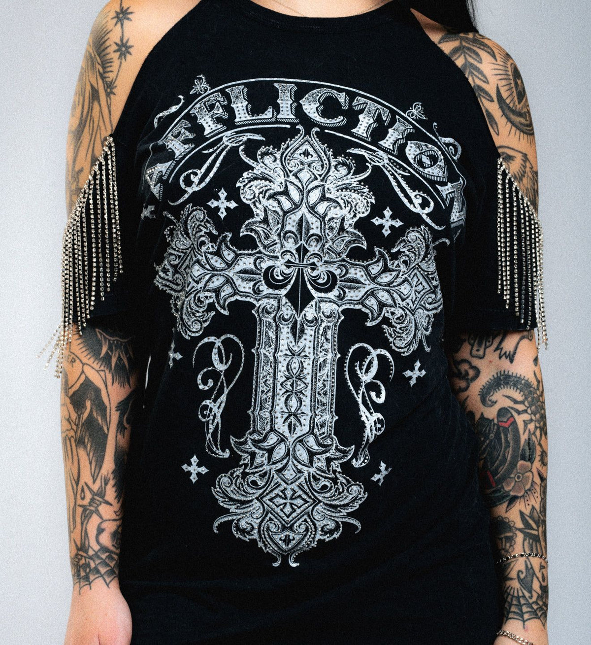 Versailles Cold Shoulder Dress - Affliction Clothing