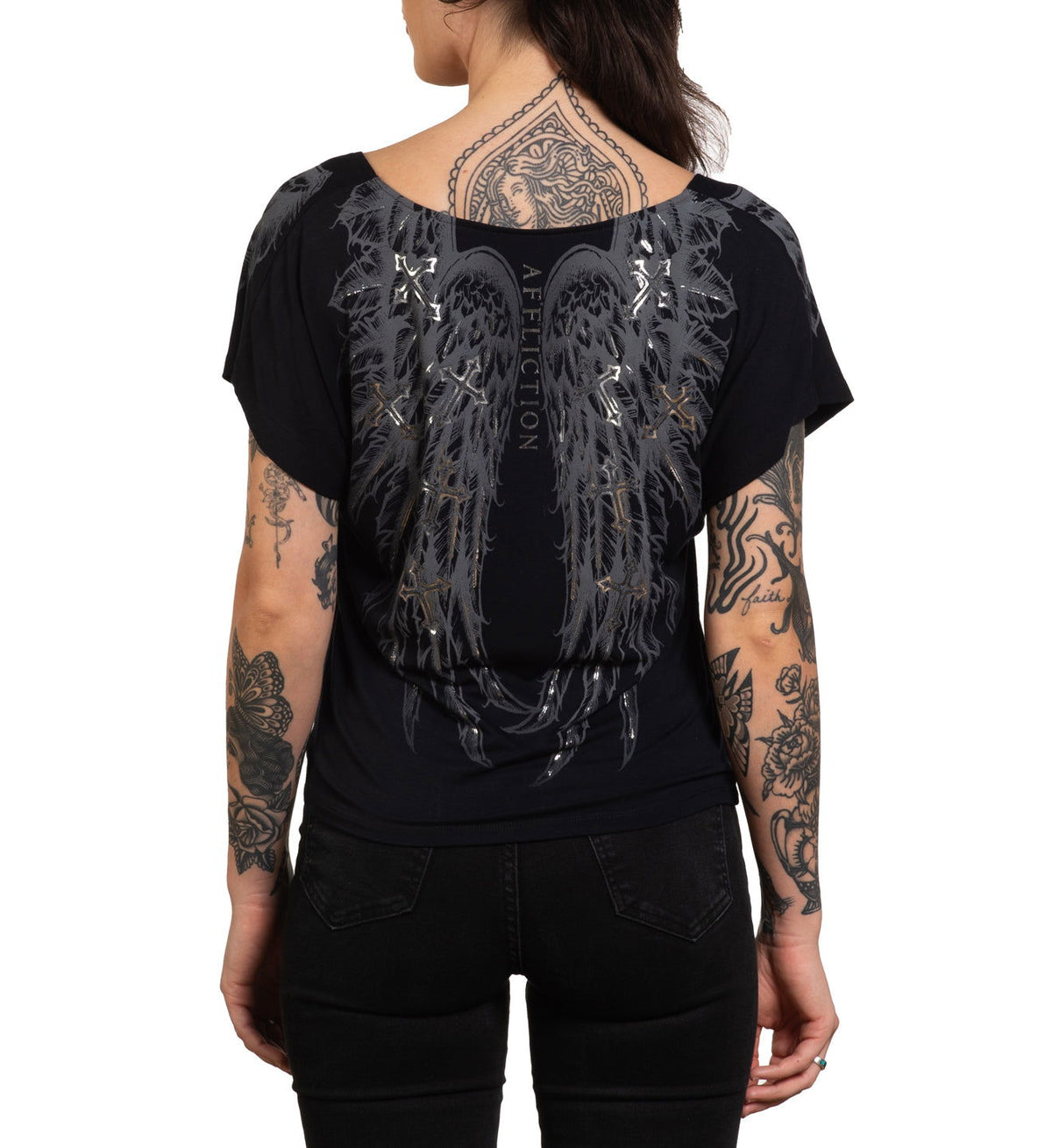 Whispering Thoughts Dolman Tee - Affliction Clothing