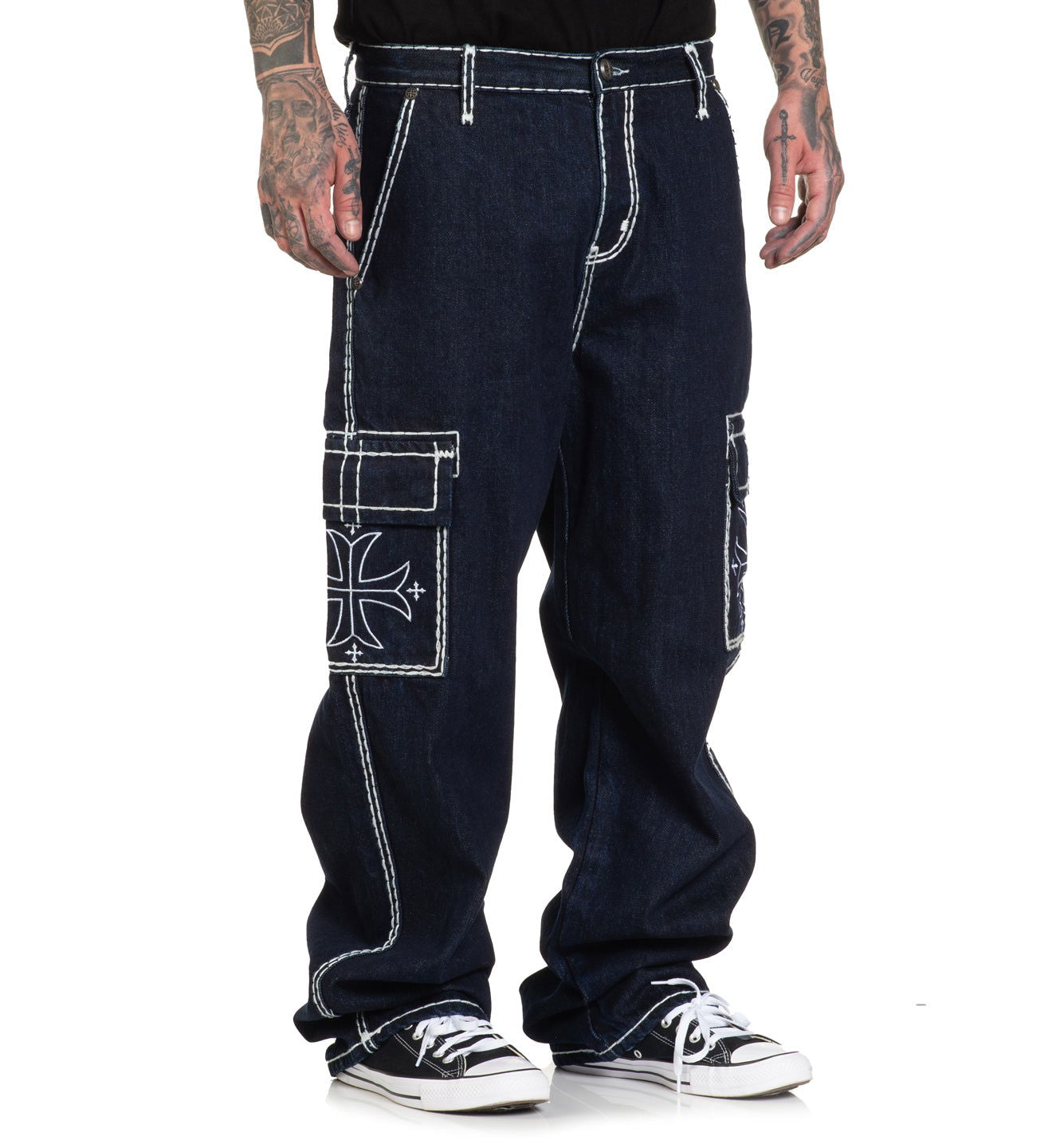 Wide Leg Cargo Pant - Affliction Clothing
