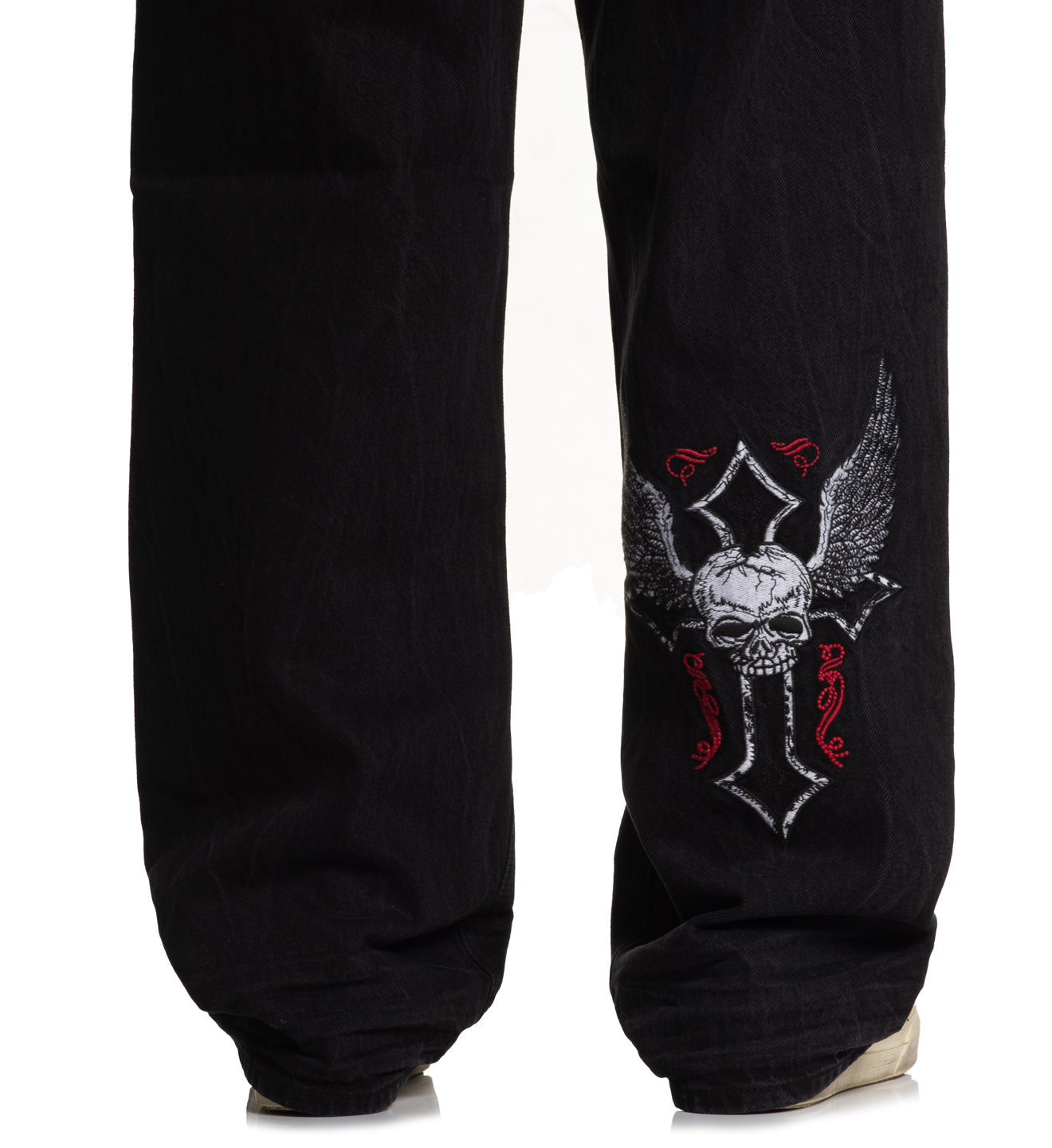 Wide Leg Live Fast Black - Affliction Clothing