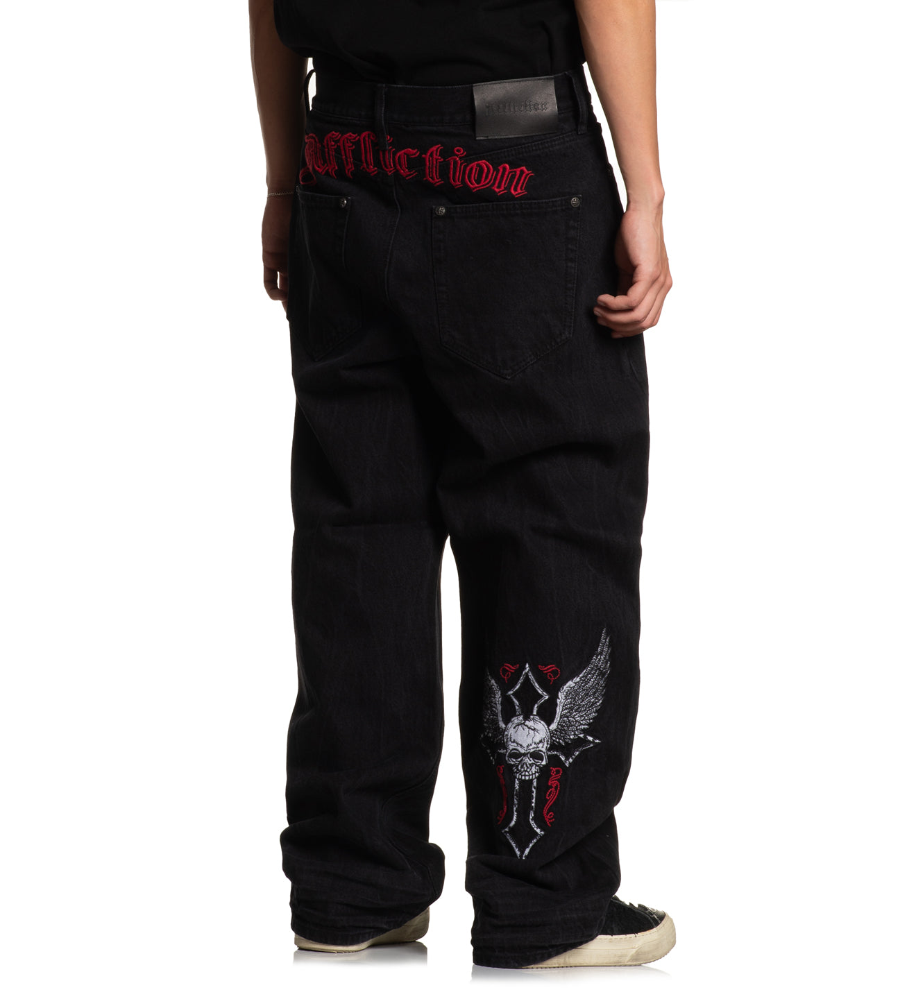 Wide Leg Live Fast Black - Affliction Clothing