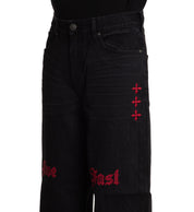 Wide Leg Live Fast Black - Affliction Clothing