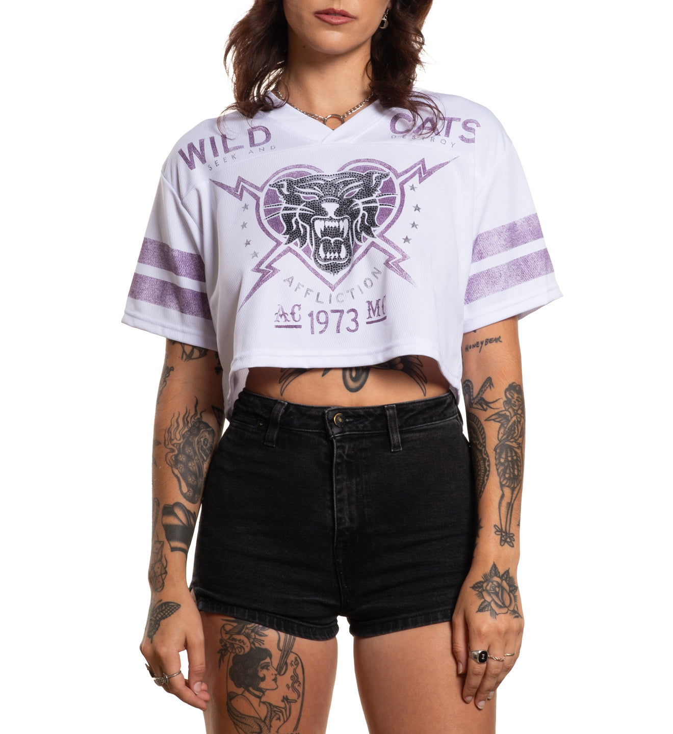 AFFLICTED アフリクテッド Wildcats Cropped Jersey – Affliction Clothing