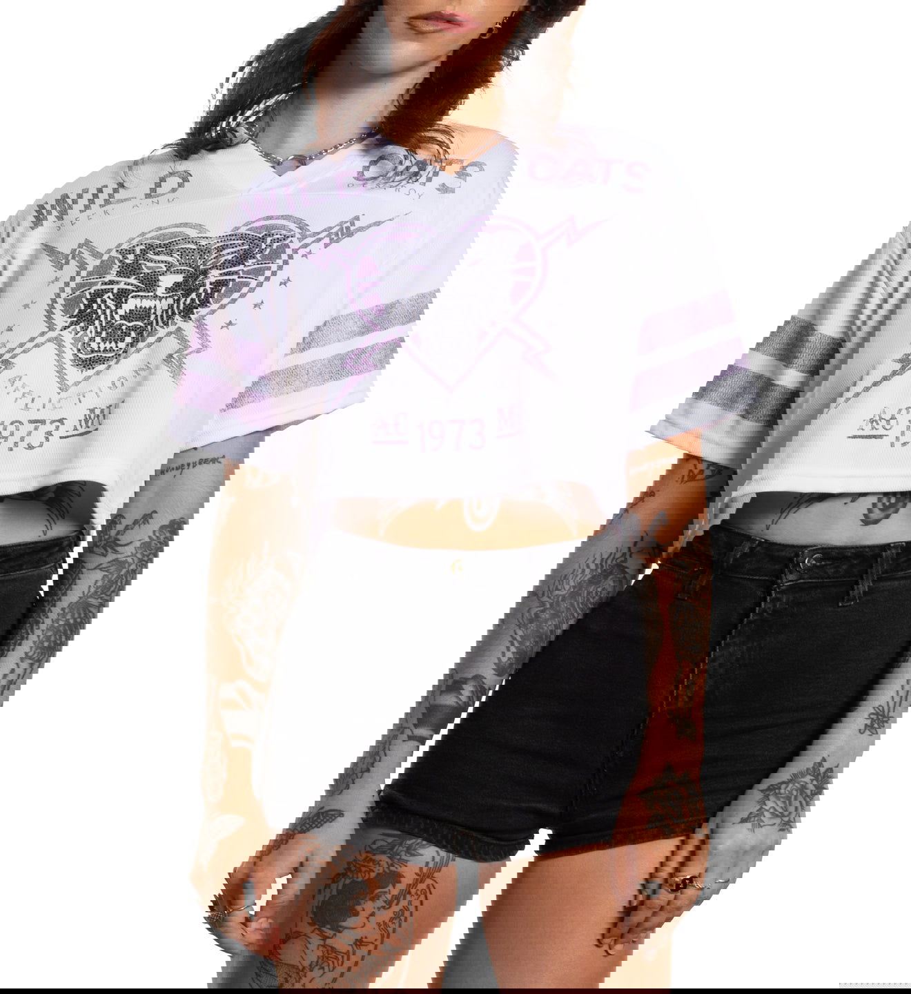 Wildcats Cropped Jersey - Affliction Clothing
