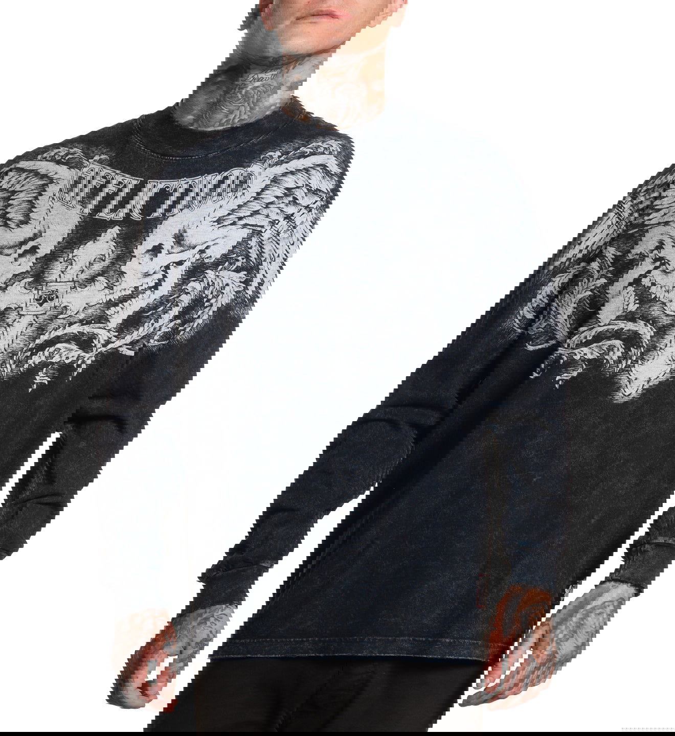 【2024年製 新品】 Up Winged LS Clothing Affliction – Tee トップス