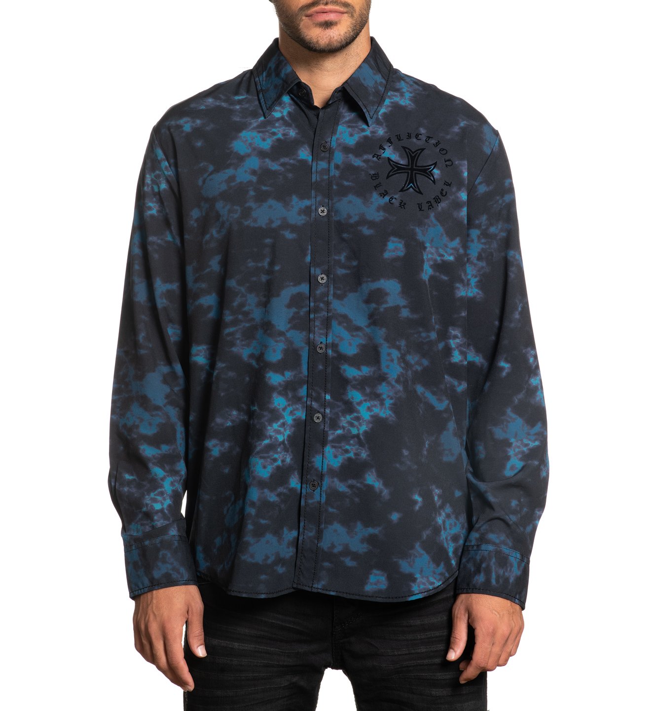 Titan - Mens Button Down Tops - Affliction Clothing
