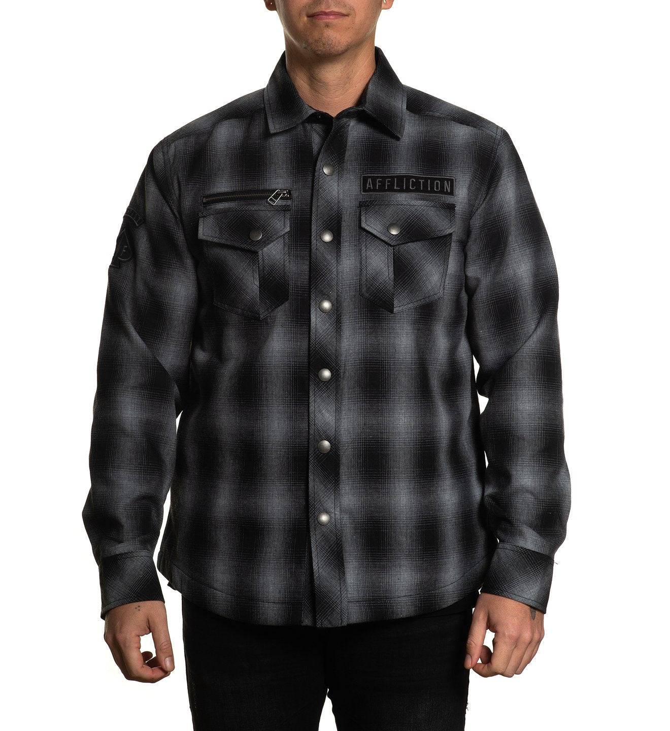 Falter Flannel Jacket - Mens Jackets - Affliction Clothing