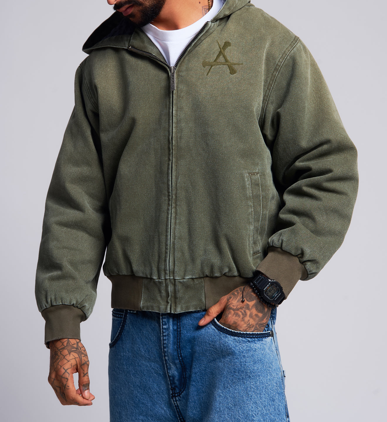 Dark Wings Canvas Zip Hood
