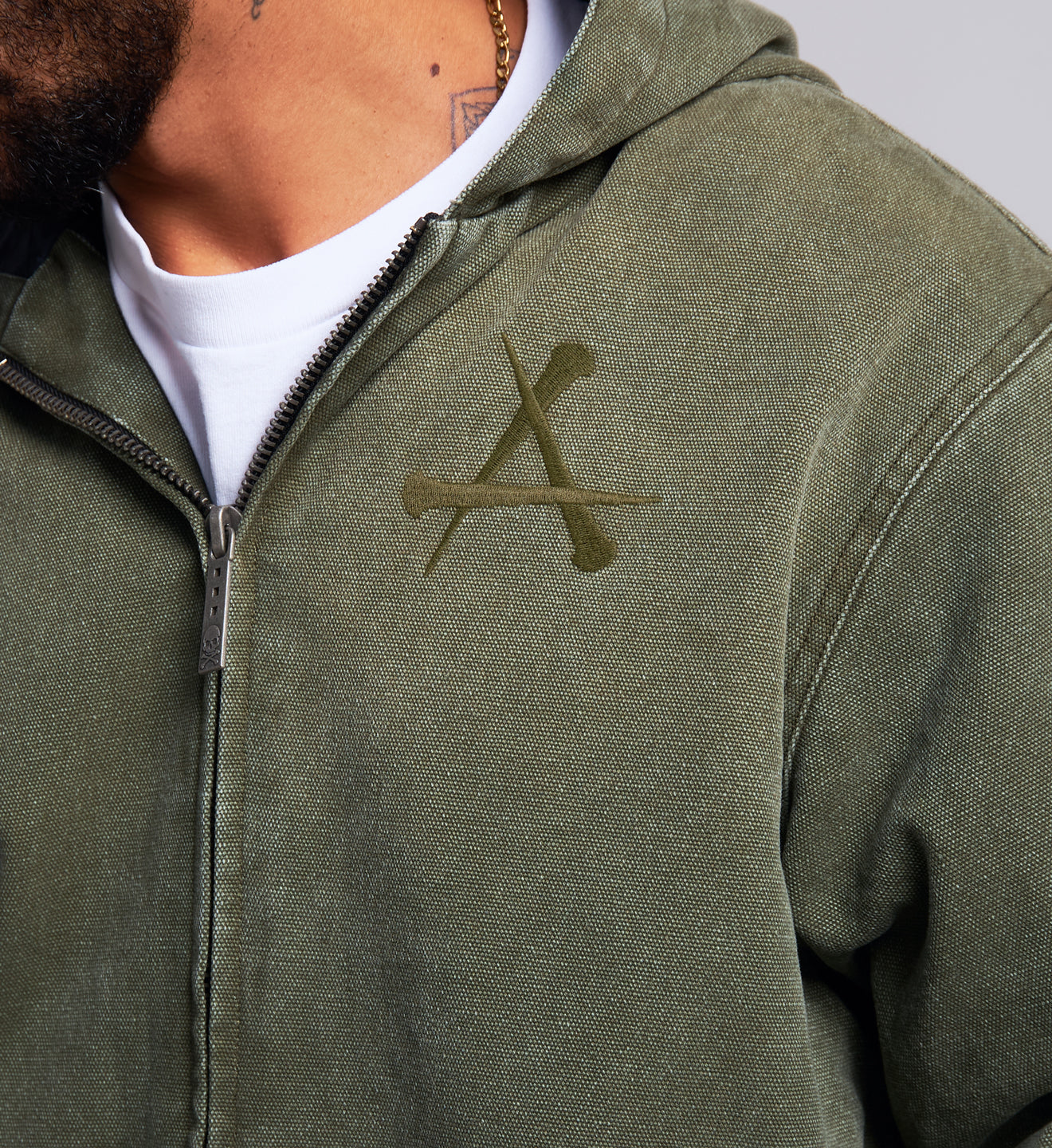 Dark Wings Canvas Zip Hood