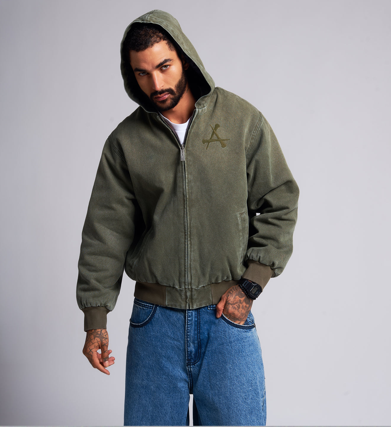 Dark Wings Canvas Zip Hood