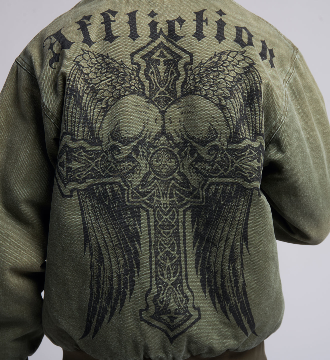 Dark Wings Canvas Zip Hood