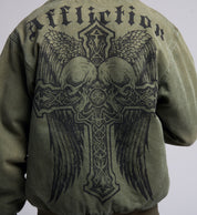 Dark Wings Canvas Zip Hood