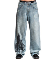 Wide Leg Black Night Denim