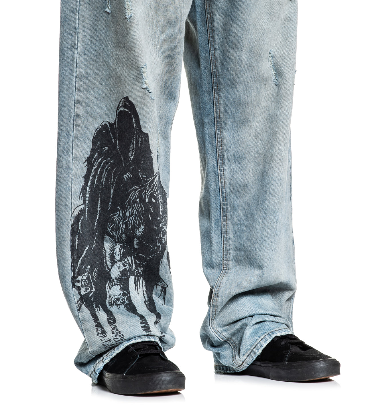 Wide Leg Black Night Denim