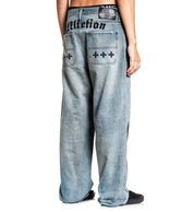 Wide Leg Black Night Denim
