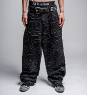 Eternal Skull Wide Leg Denim