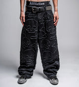 Eternal Skull Wide Leg Denim