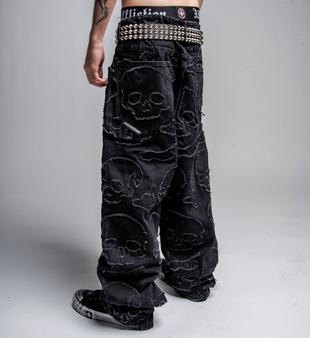 Eternal Skull Wide Leg Denim