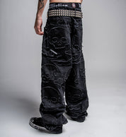 Eternal Skull Wide Leg Denim