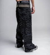 Eternal Skull Wide Leg Denim