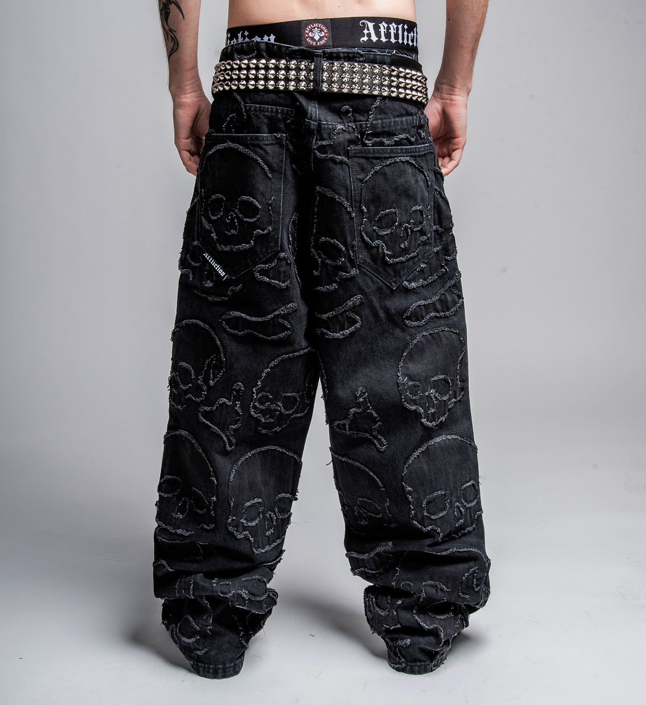 Eternal Skull Wide Leg Denim