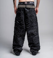 Eternal Skull Wide Leg Denim