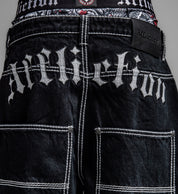 Extra Wide Skeleton Wings Denim